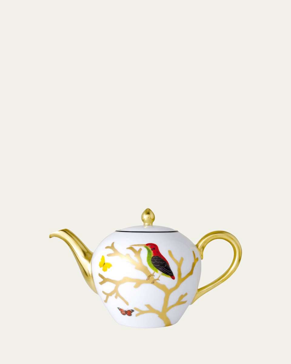 Aux Oiseaux Teapot, Boule Shape